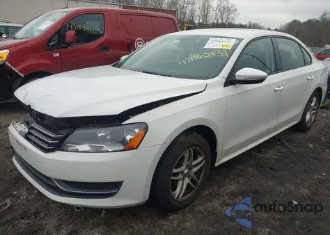2012 Volkswagen Passat 2.5L S from USA, damaged, VIN 1VWAP7A35CC020746